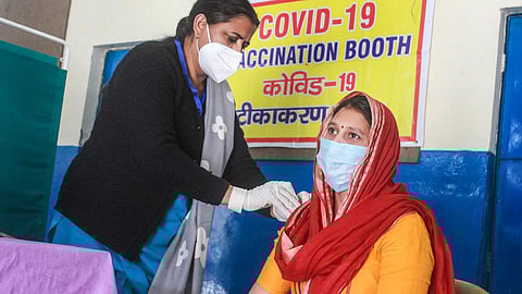 Lucknow gets new 'pink booths' to encourage women to get vaccinated