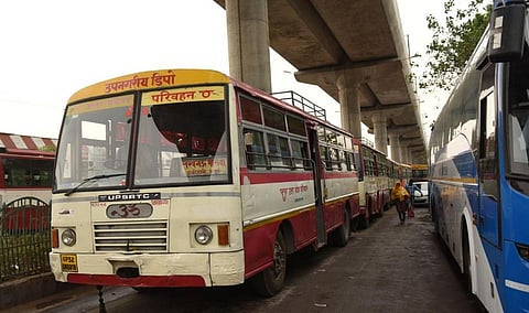 Public transport restarts in Lucknow with buses running across all major city routes!