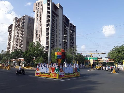 This road in Indore has been declared 'Covisafe' to encourage vaccination & create awareness