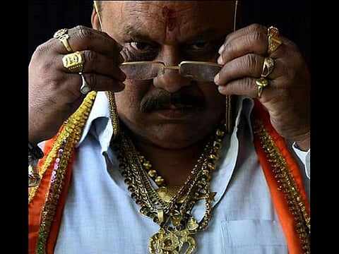 Adding to his gold collection, Kanpur's 'Golden Baba' now owns a mask worth ₹5 lakh!
