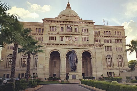 Indian President lays the foundation of Ambedkar Centre at Lucknow's Aishbagh on Tuesday