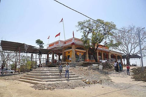 Observe scenic views set against the landscape of spirituality, when at Indore's Bijasen Tekri