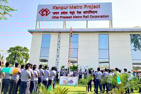 Kanpur Metro's priority corridor gets 'Effective Safety Culture Award' by Greentech Foundation!