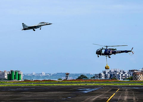 Indian Naval Aviation receives President's Colour at a ceremony held in Goa!