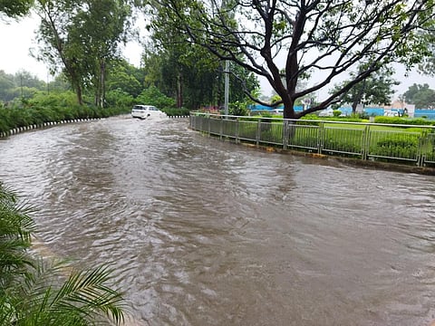 Flights rescheduled & public movement hampered at Lucknow Airport due to heavy rainfall