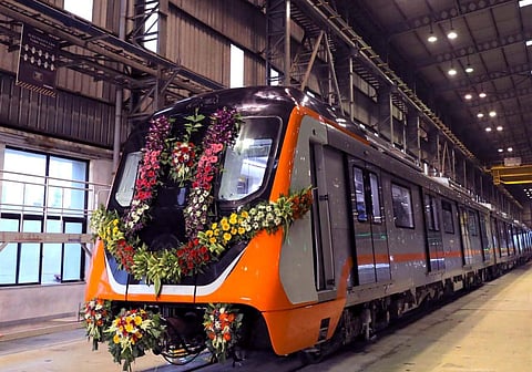 1st coaches for Kanpur Metro arrive in the city on Monday!