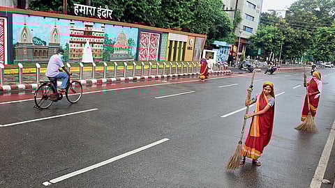 Sanitation workers honoured for their efforts that helped Indore retain the 'Cleanest City' tag