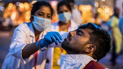 Highest single-day COVID spike recorded in Rajasthan's Jaipur on Thursday as 1,438 test positive