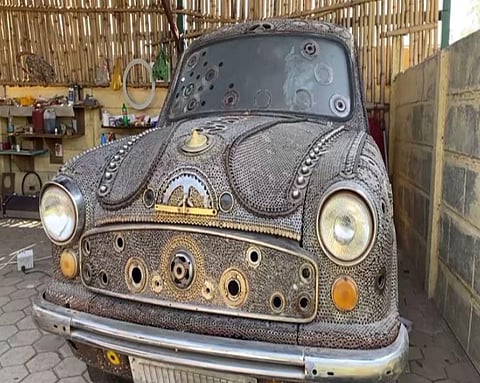 With innovation & imagination, Indore's Sundar makes legendary Ambassador Objet d'art