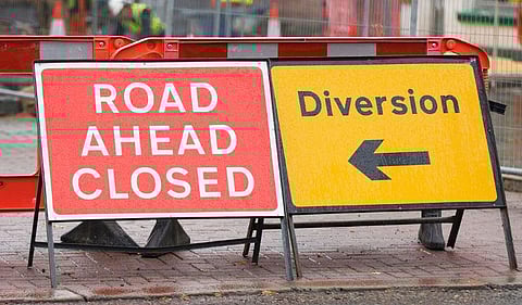 Construction of flyover by NHAI mandates traffic diversion on Chandrika Devi Marg in Lucknow