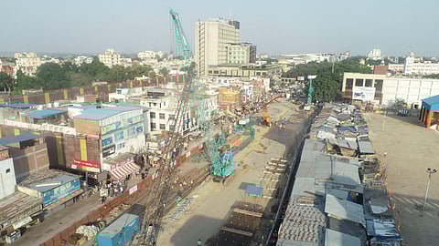 Kanpur Metro: Roof lab casting begins at underground Naveen Market Metro Station
