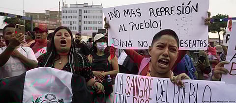 Citizens of Peru Protesting