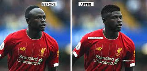 Sadio Mane in a shot