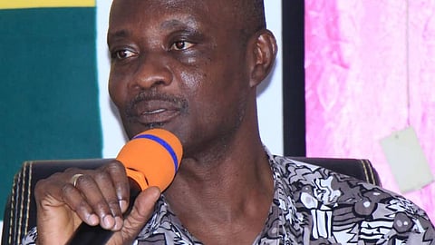 Dr. Samuel Amanamah, Consultant Urologist speaking at the Cancer forum