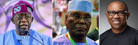 Tinubu, Atiku and Obi