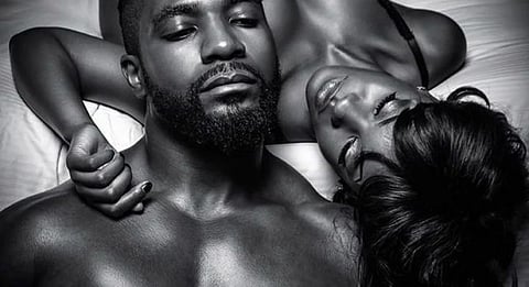 Man And Woman In Bed