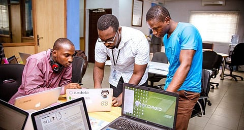 Young 'Techpreneurs' in a shot