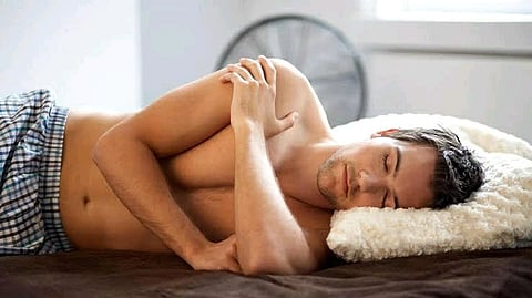 Man enjoying his sleep