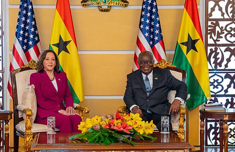 US Vice President Kamala Harris and President Akuffo Addo