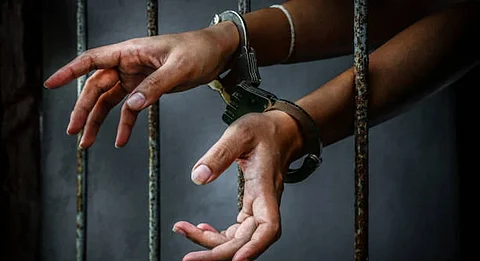 Jailed woman