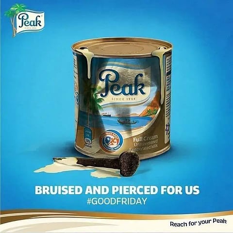 Peak milk easter Ad