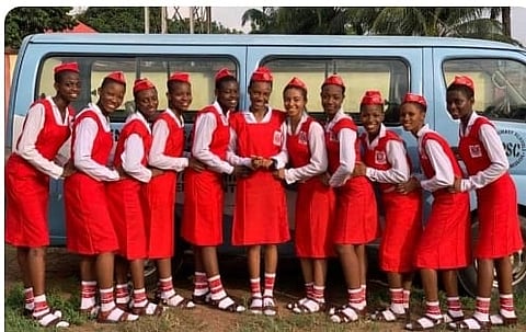 Queen of the Rosary College students