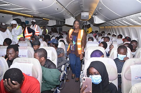 Evacuees from Sudan and Abike Dabiri