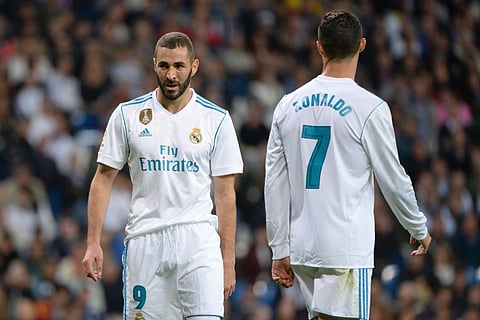 Karim Benzema and Christiano Ronaldo