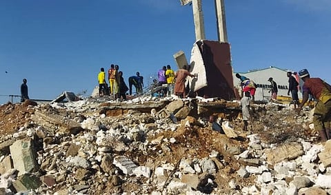 Demolished buildings