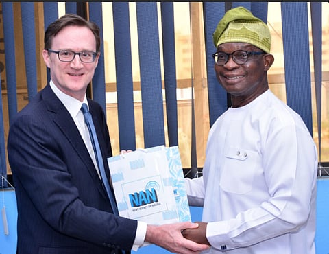 British high commissioner to Nigeria with the managing director of NAN