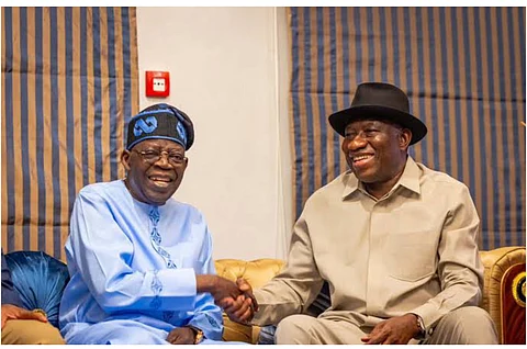 President Tinubu with Former President Good-luck Jonathan
