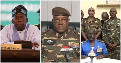 President Tinubu, Christopher Pillitz, and Télé Sahel/AFP