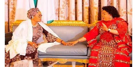 Nigeria First Lady, Senator Oluremi Tinubu with Dame Patience Jonathan