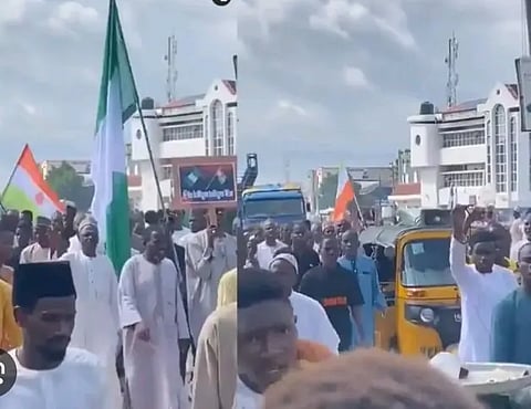 Protesters in Kano