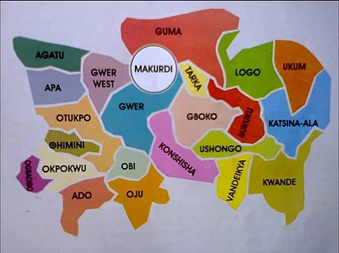 Benue state Map