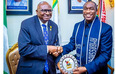 The Vice Chancellor, University of Ibadan, Prof. Kayode Adebowale and Dr Obafemi Hamzat, the Deputy Governor of Lagos State