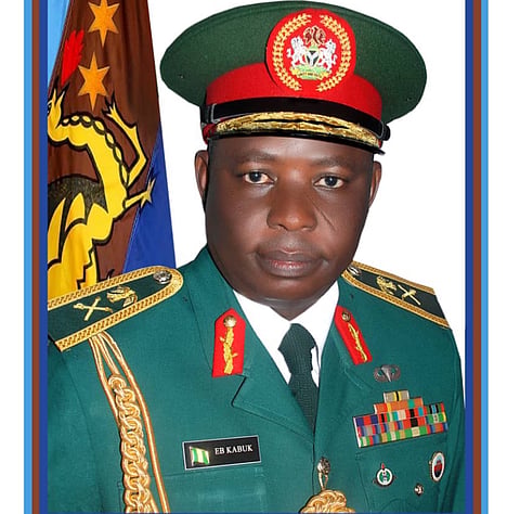 Major General EB Kabuk, General Officer Commanding 82 Division Nigerian Army