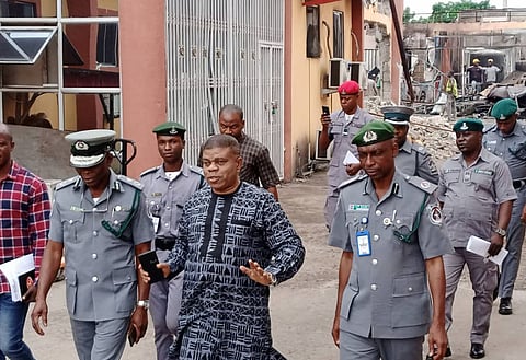 Kwara Customs Boss Visit Pharmaceutical Company Over Fire Incident