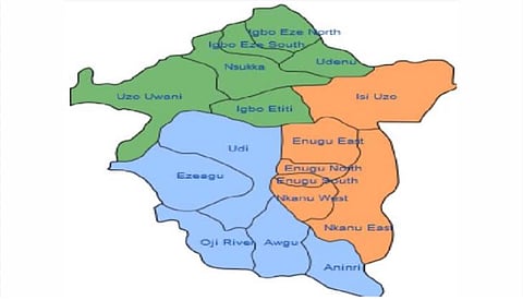 Map of Enugu State