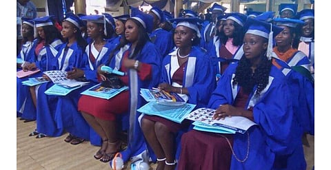 the inductees of nursing profession at Redeemer's University, Ede, Osun State