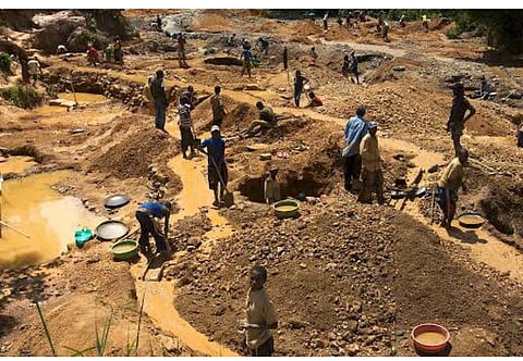 A minnig site