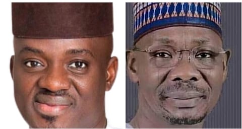 photo collage of Ombugadu and Governor Sule.