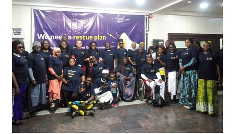 Stakeholders at the one-day consultation on mid-term review of disability inclusion in the implementation of SDGs organized by an NGO, Sightsavers Nigeria, on Wednesday in FCT, Abuja.