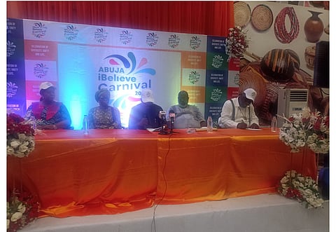 Stakeholders during a press briefing at Abuja yesterday