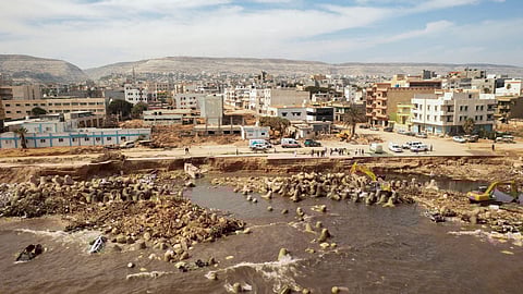 The scene in Derna
