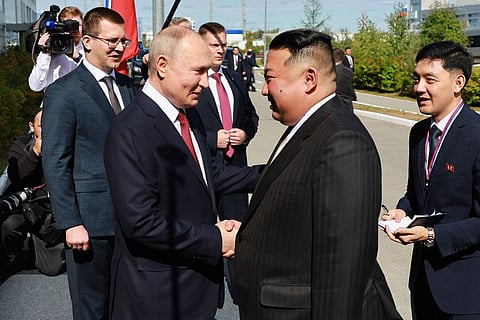 Kim Jong Un meets Vladimir Putin in Russia