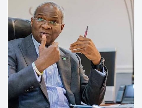 The Former Minister of Works, Babatunde Fashola (SAN)