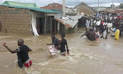 Flood area in Jos