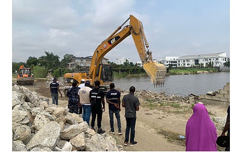 Site of the demolished structure