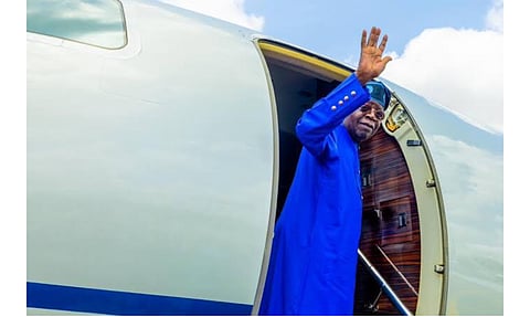 Tinubu departs France to London